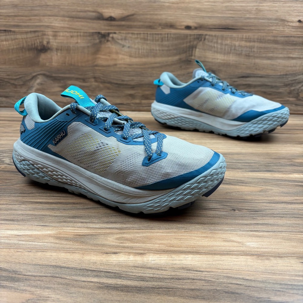 Karhu Ikoni Trail Mens 9 Trail Running Shoes Glacier Grey Midnight F104000